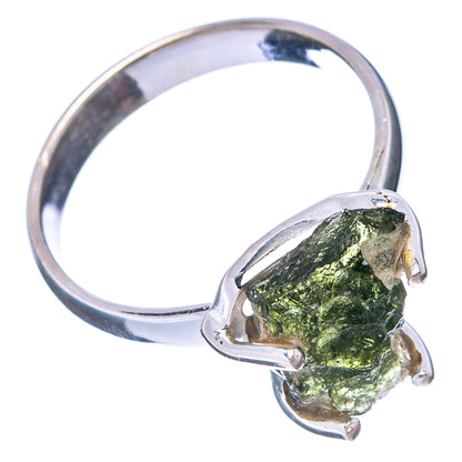 Moldavite Ring Size 6.5 (.925 Sterling Silver)