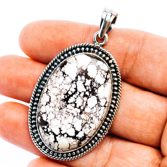 Wild Horse Jasper Pendant 2 1/4" (.925 Sterling Silver)
