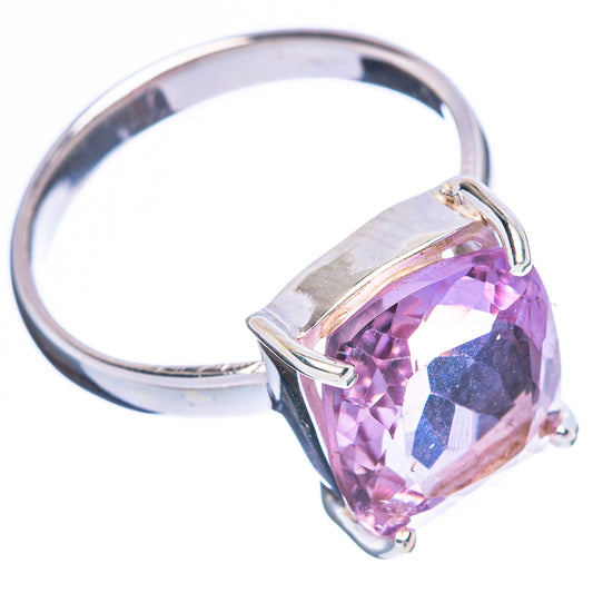 Faceted Amethyst Ring Size 8.75 (925 Sterling Silver) R4566