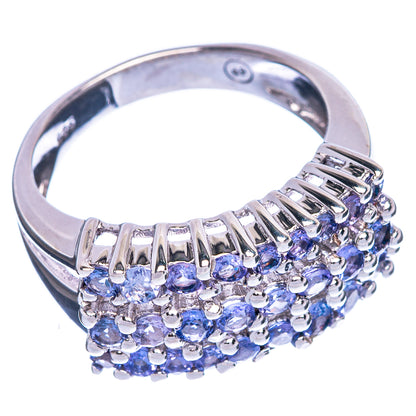 Rare Faceted Tanzanite Ring Size 7.5 (925 Sterling Silver) R1311