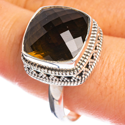 Olive Quartz Ring Size 11 (925 Sterling Silver) R144266