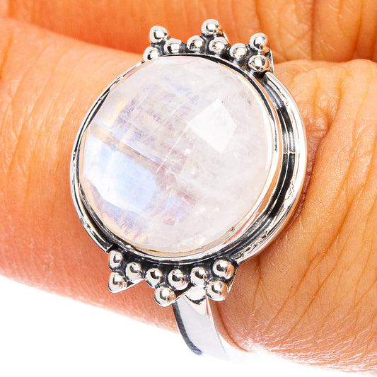 Rainbow Moonstone 925 Sterling Silver Premium Ring Size 6.75 (925 Sterling Silver) R6590