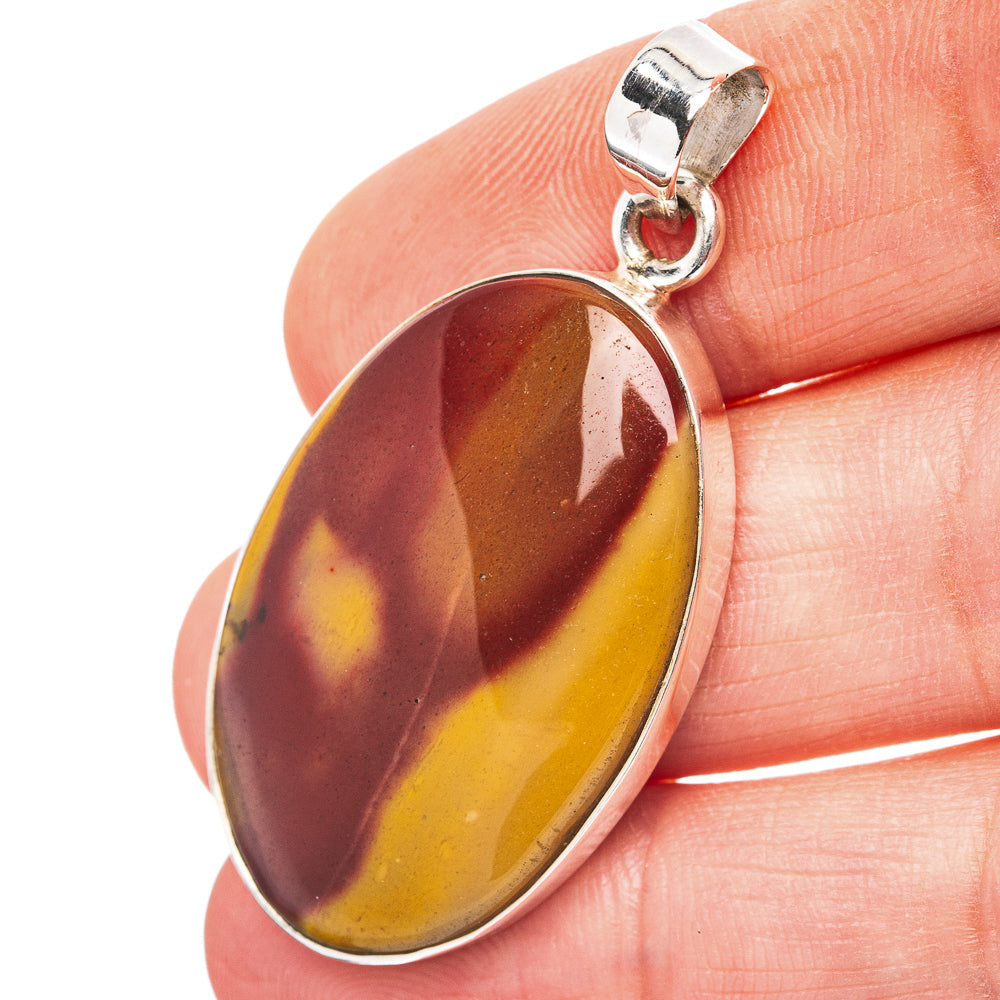 Mookaite Pendant 1 3/4" (.925 Sterling Silver)