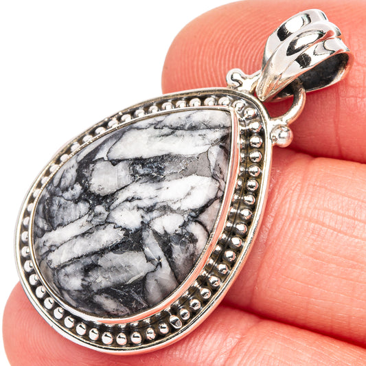 Pinolith Jasper Pendant 1 1/2" (925 Sterling Silver) P44020