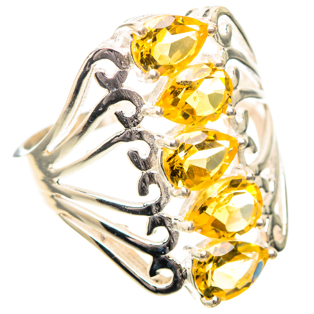 Faceted Citrine Ring Size 10 (925 Sterling Silver) RING138931