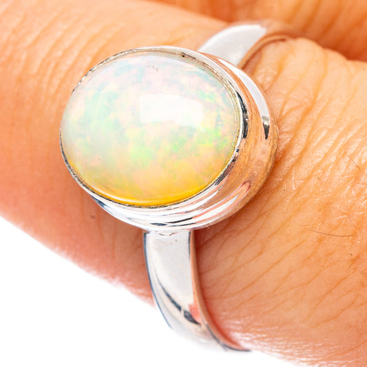 Large Rare Ethiopian Opal Ring Size 8.75 (925 Sterling Silver) R4997