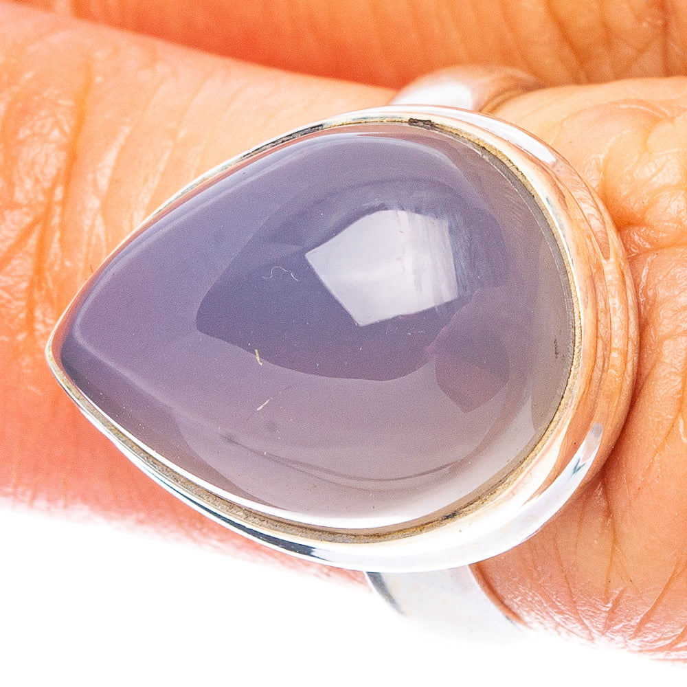 Blue Chalcedony 925 Sterling Silver Ring Size 6 (925 Sterling Silver) R6195