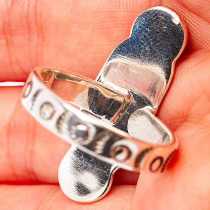 Exclusive Mohave Turquoise Ring Size 9 Adjustable (.925 Sterling Silver)