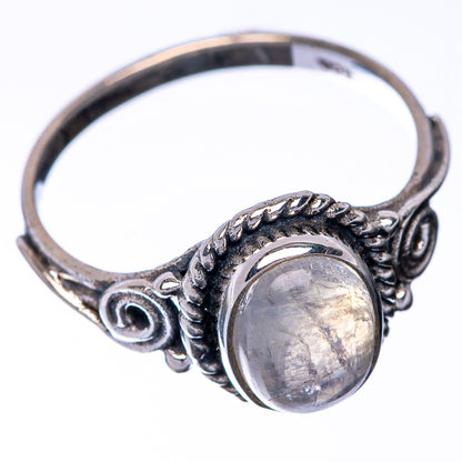 Rainbow Moonstone Dainty Ring Size 6 (925 Sterling Silver) R145195