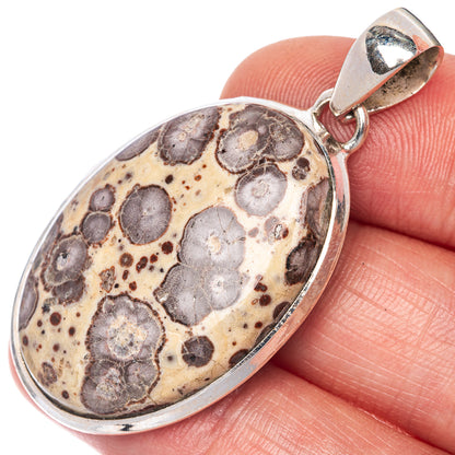 Poppy Jasper Pendant 1 3/4" (925 Sterling Silver) P40801