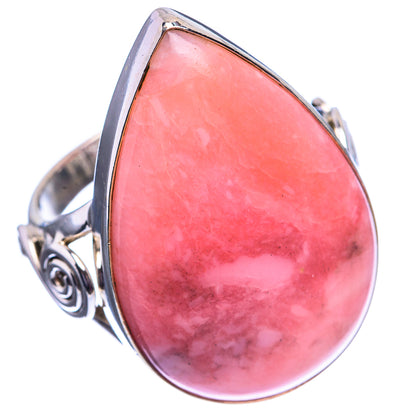 Large Pink Opal Ring Size 9.5 (925 Sterling Silver) R142181