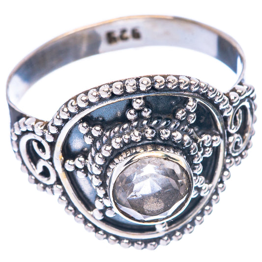 White Quartz Ring Size 8 (925 Sterling Silver) R5558