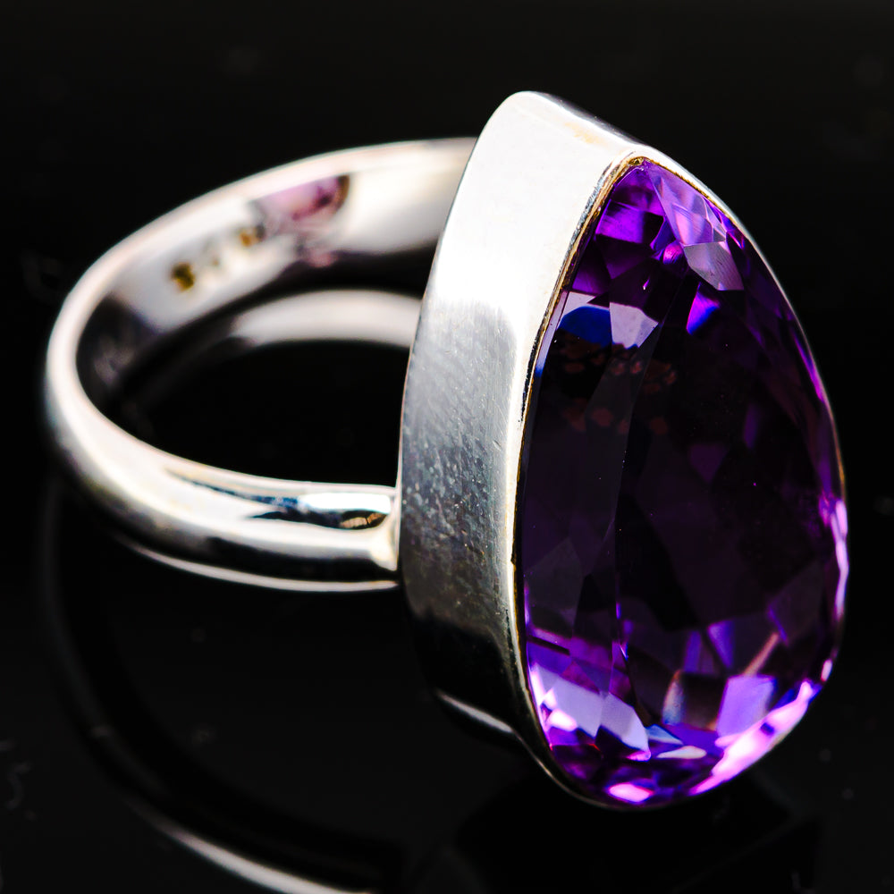 Premium Brazilian Amethyst Ring Size 5 Adjustable (.925 Sterling Silver)