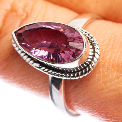 Faceted Color Change Alexandrite (Lab.) Ring Size 9.75 (925 Sterling Silver) R142385