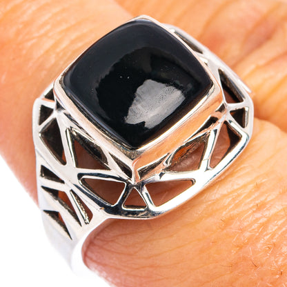 Black Onyx Ring Size 8 (.925 Sterling Silver)