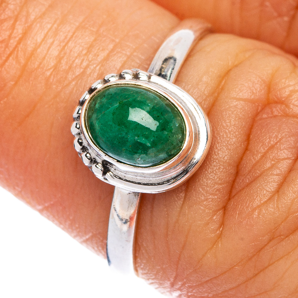 Emerald Dainty Ring Size 6 (925 Sterling Silver) R145499