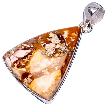 Brecciated Mookaite Pendant 1 1/2" (925 Sterling Silver) P42860