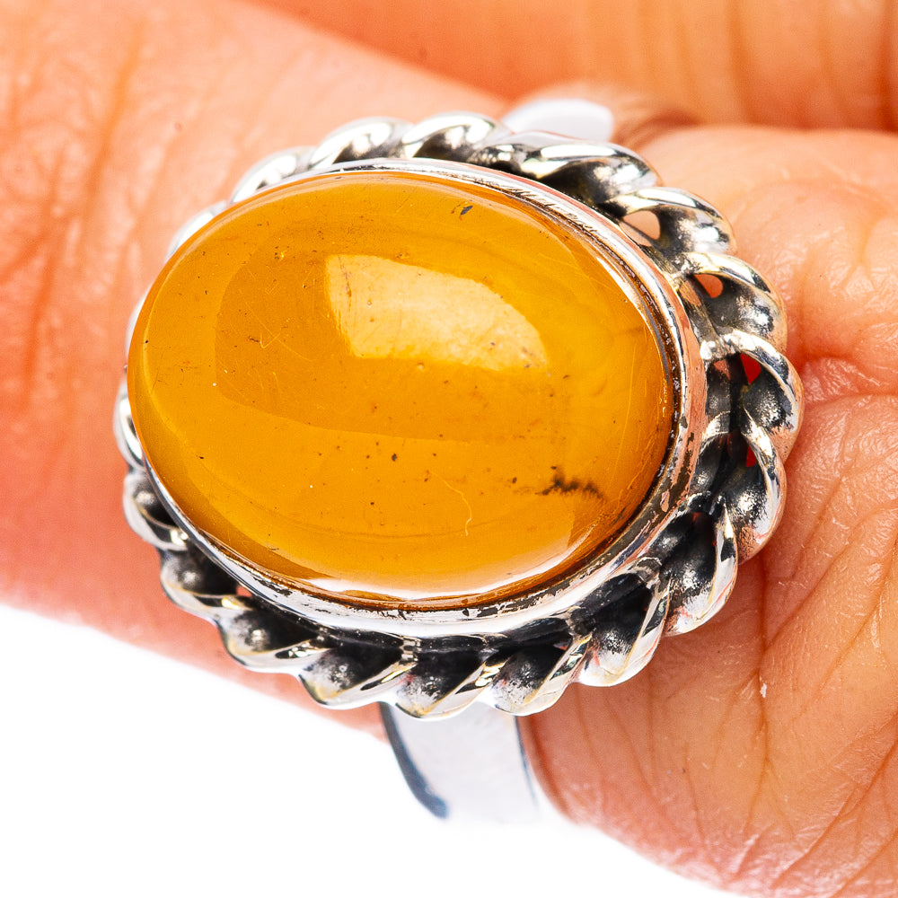 Baltic Amber 925 Sterling Silver Ring Size 5.75 (925 Sterling Silver) R3848
