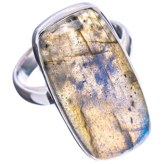 Labradorite Ring Size 6.75 (925 Sterling Silver) R4639