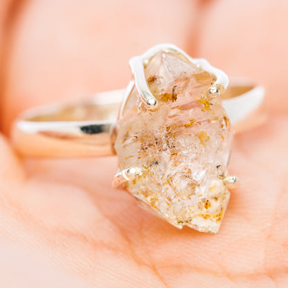 Petroleum Quartz Ring Size 9.5 (.925 Sterling Silver)