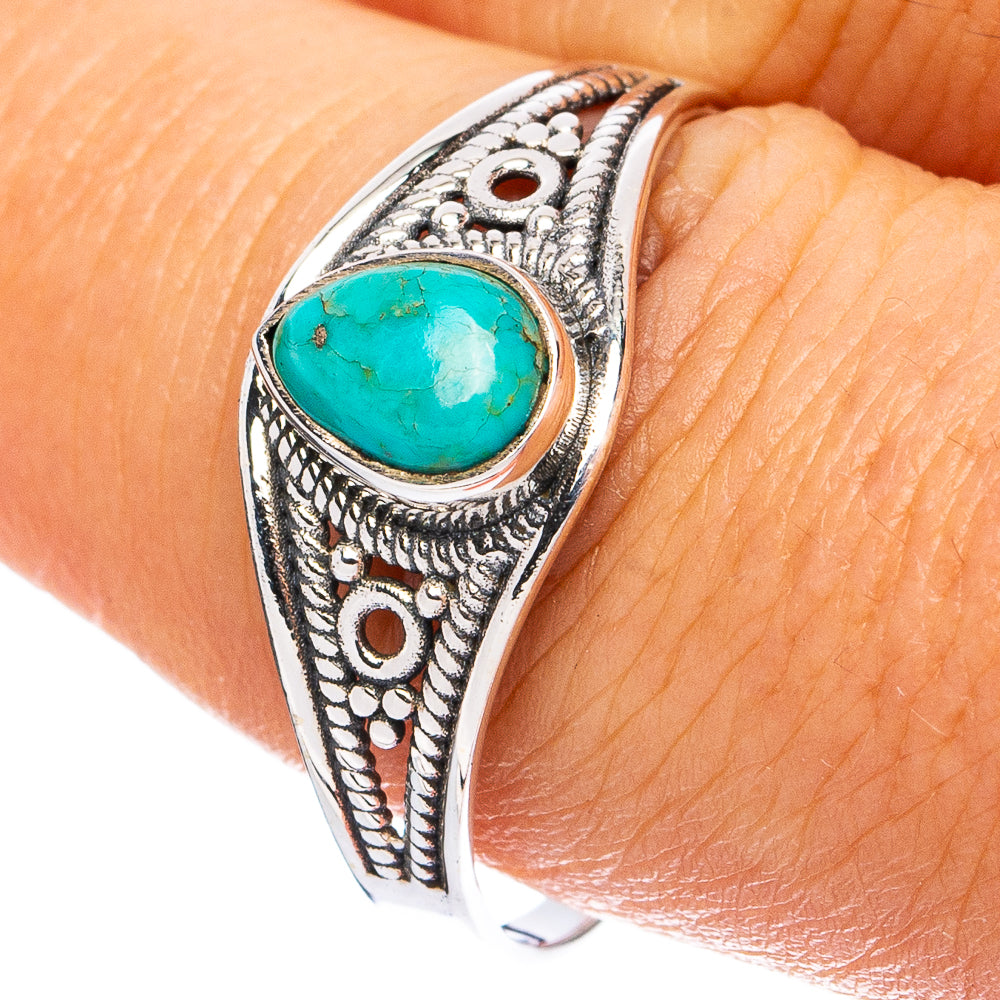 Mohave Turquoise Ring Size 10 (925 Sterling Silver) R8256