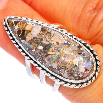 Large Brecciated Ethiopian Opal Ring Size 6 (925 Sterling Silver) R144511