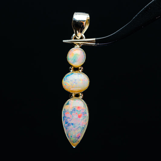 Premium Ethiopian Opal Pendant 1 3/4" (.925 Sterling Silver)