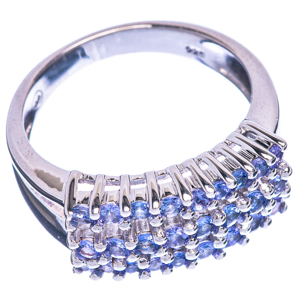 Rare Faceted Tanzanite Ring Size 10.25 (925 Sterling Silver) R1241