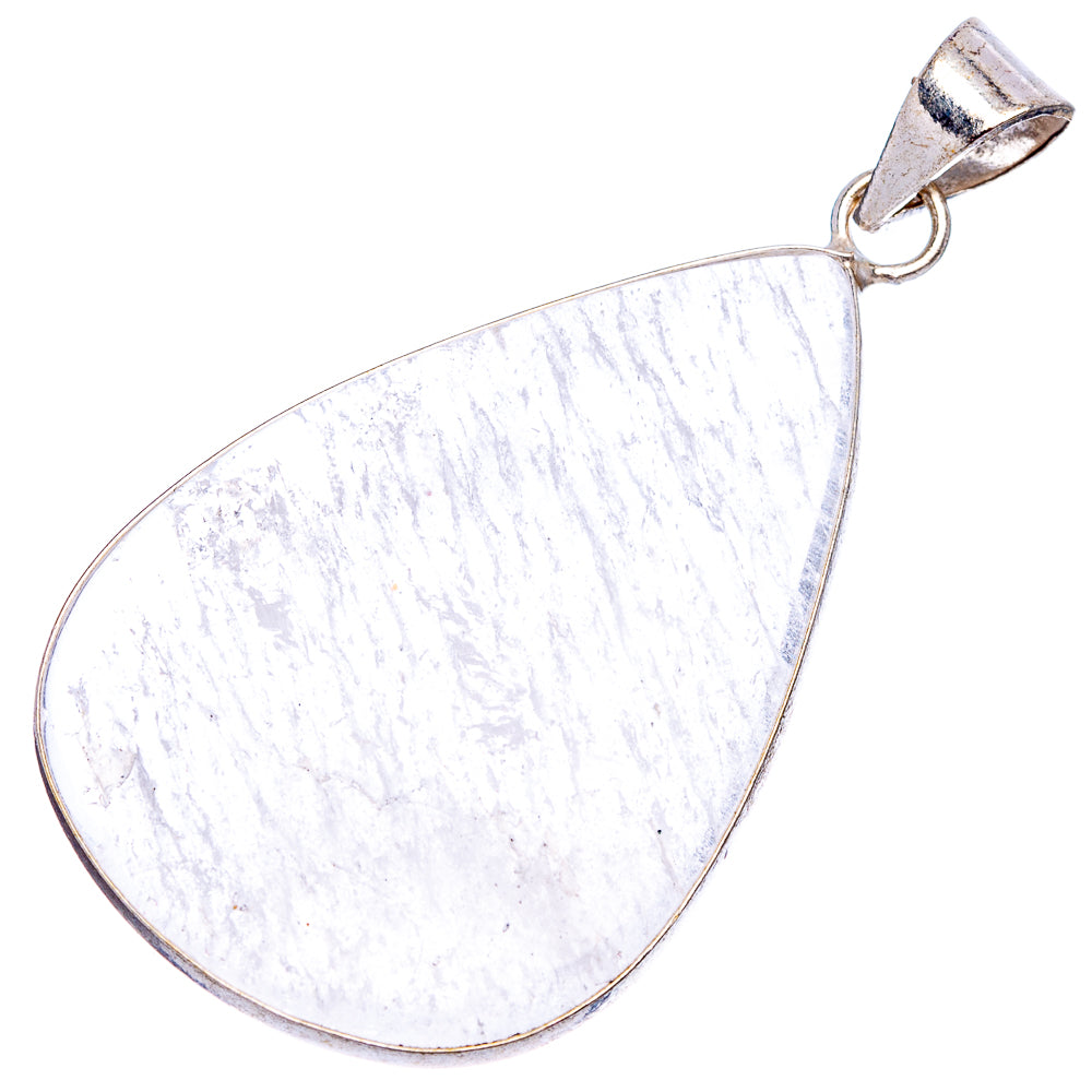 Selenite Pendant 2 1/8" (Silver Plated)