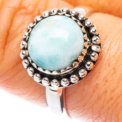 Larimar Ring Size 8.5 (925 Sterling Silver) R2204
