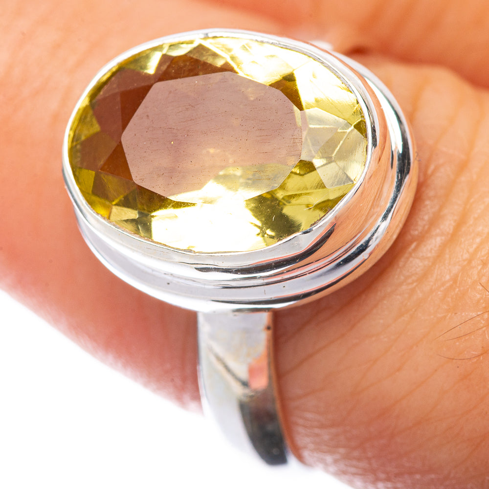Faceted Citrine Ring Size 8 (925 Sterling Silver) R145133