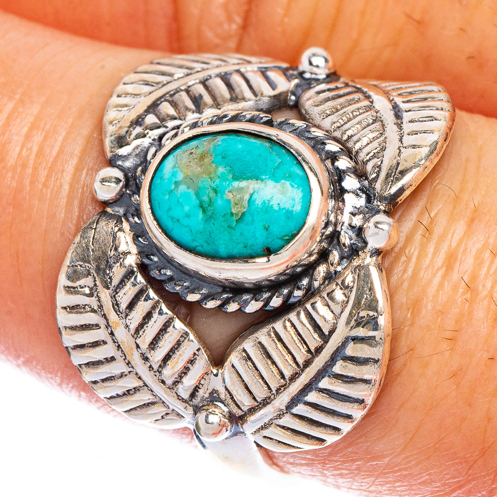 Rare Kingman Turquoise Ring Size 8.5 (925 Sterling Silver) R147153