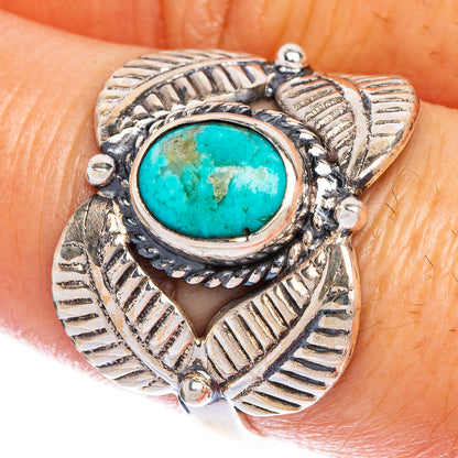 Rare Kingman Turquoise Ring Size 8.5 (925 Sterling Silver) R147153