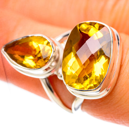 Faceted Citrine Ring Size 6 (925 Sterling Silver) RING138989