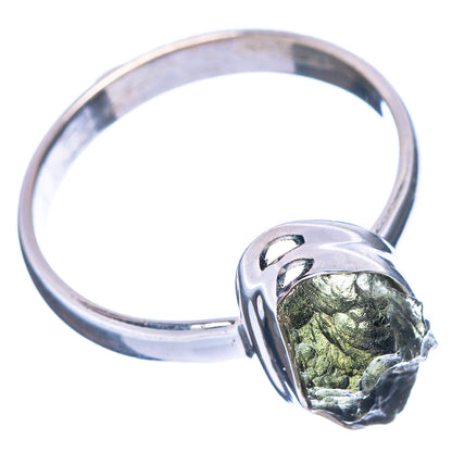 Rare Moldavite Ring Size 8.75 (.925 Sterling Silver)