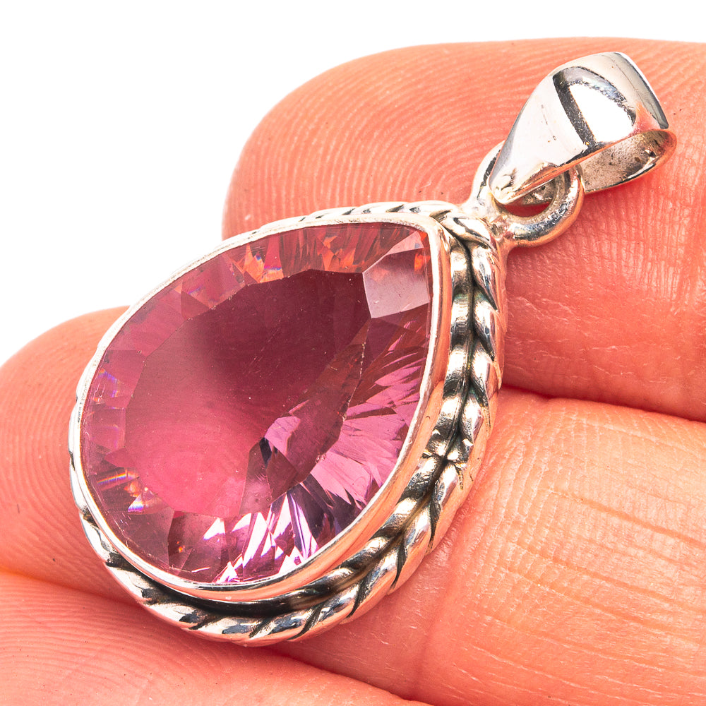 Alexandrite (Lab.) Pendant 1 1/4" (925 Sterling Silver) P38875