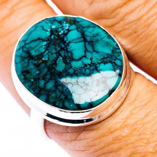 Premium Tibetan Turquoise Ring Size 9 (.925 Sterling Silver)