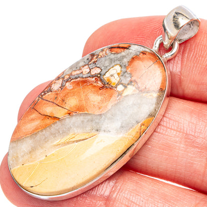 Maligano Jasper Pendant 1 7/8" (925 Sterling Silver) P43294