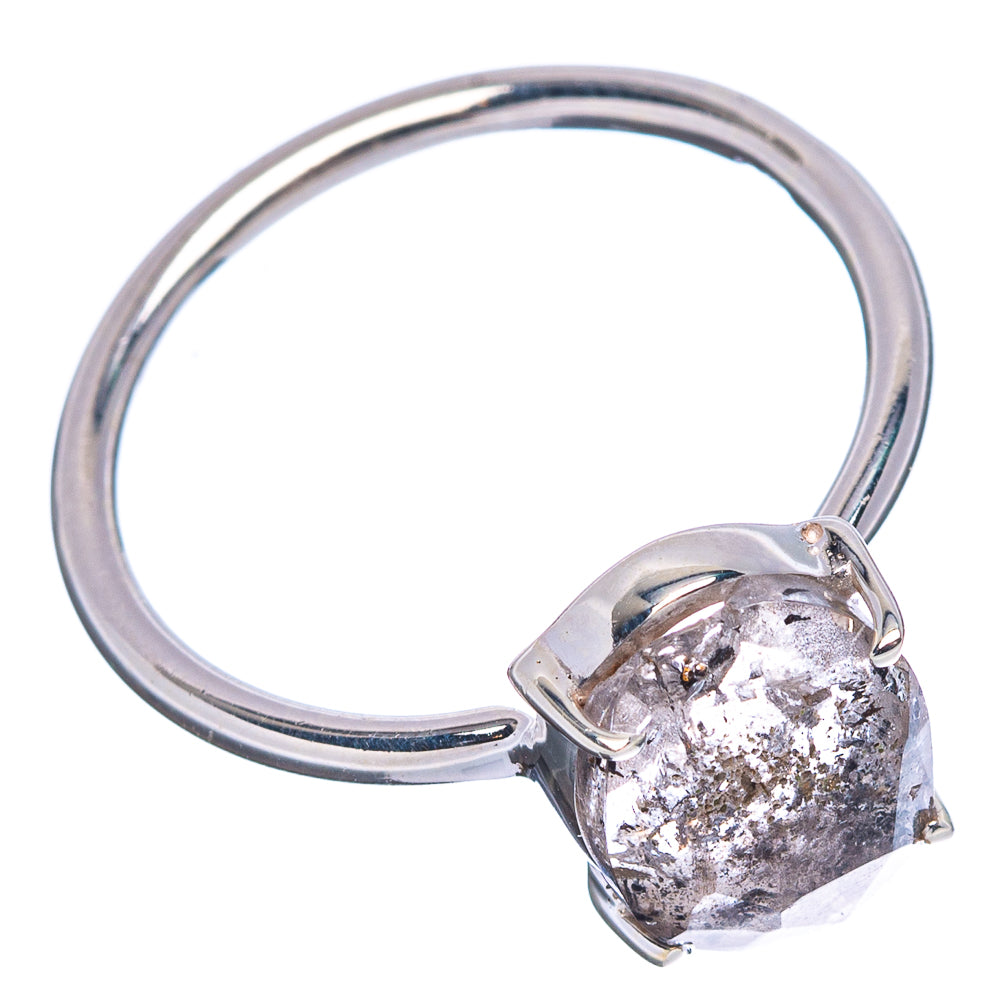 Faceted Cacoxenite Ring Size 8 (.925 Sterling Silver)