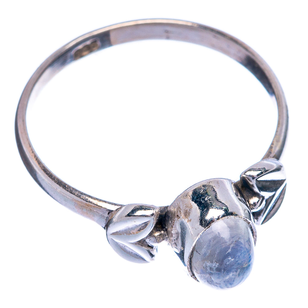 Rainbow Moonstone Dainty Ring Size 6.75 (925 Sterling Silver) R145411