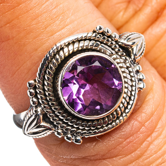 Amethyst Ring Size 6.5 (.925 Sterling Silver)
