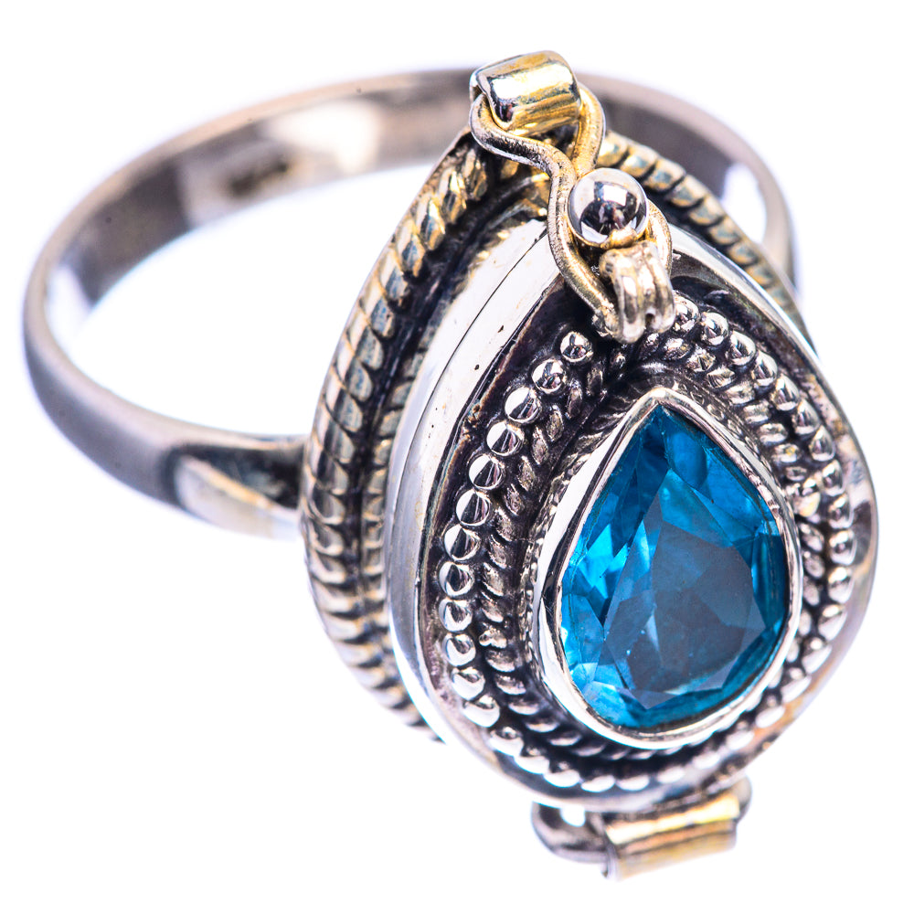 Poison London Blue Topaz Ring Size 9.75 (925 Sterling Silver) R141970