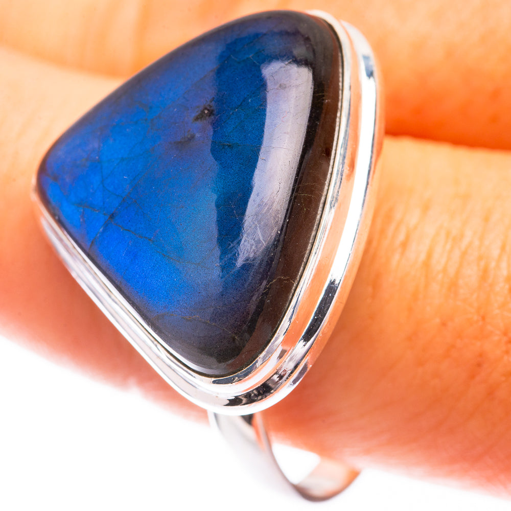 Large Labradorite Ring Size 10.75 (925 Sterling Silver) R141361