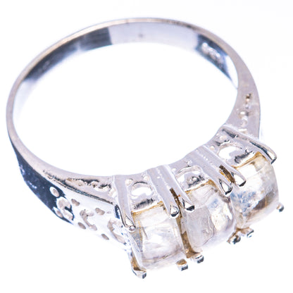Rainbow Moonstone Ring Size 7.75 (925 Sterling Silver) R5694
