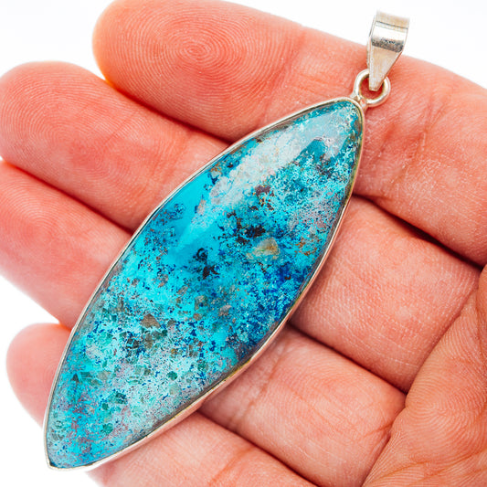 Premium Shattuckite Pendant 2 7/8" (.925 Sterling Silver)