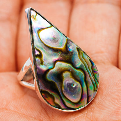 Premium Abalone Ring Size 9 (.925 Sterling Silver)