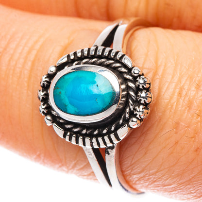 Rare Arizona Turquoise Ring Size 8.5 (925 Sterling Silver) R2269