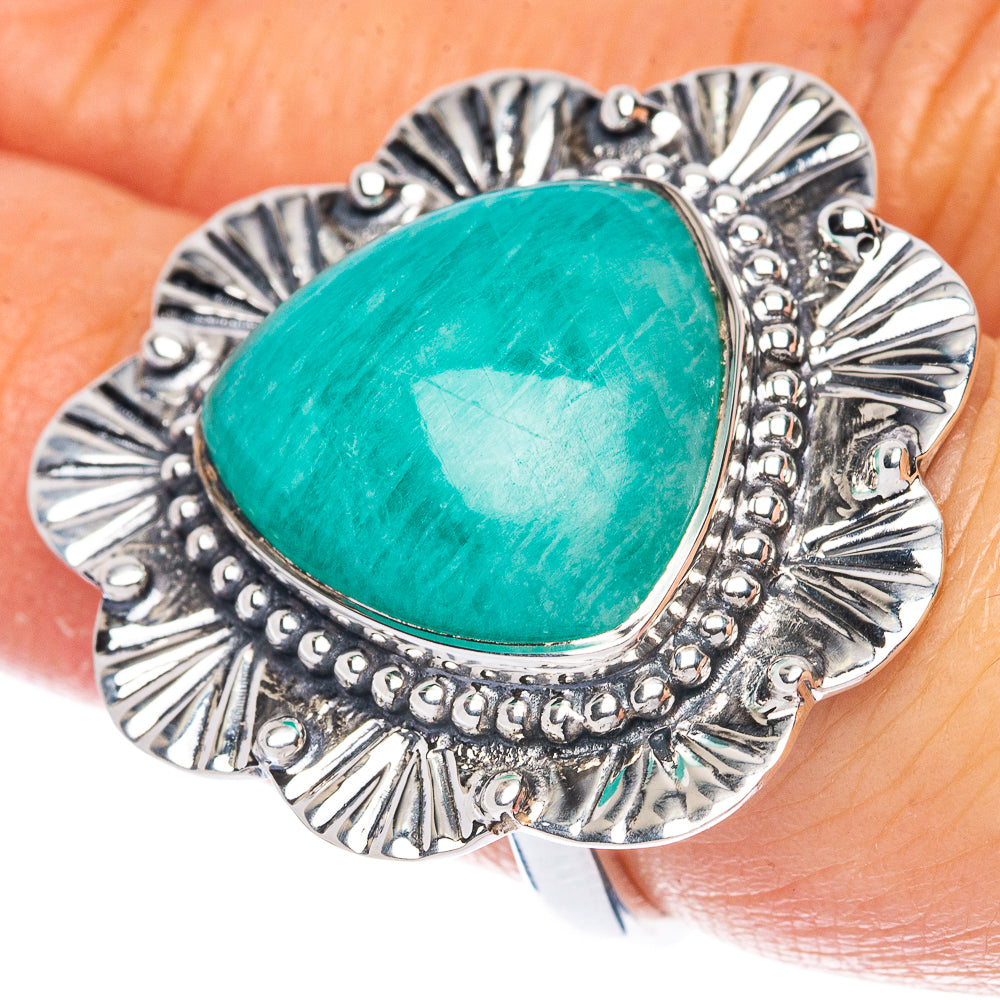 Premium Amazonite Ring Size 6.75 (925 Sterling Silver) R2595