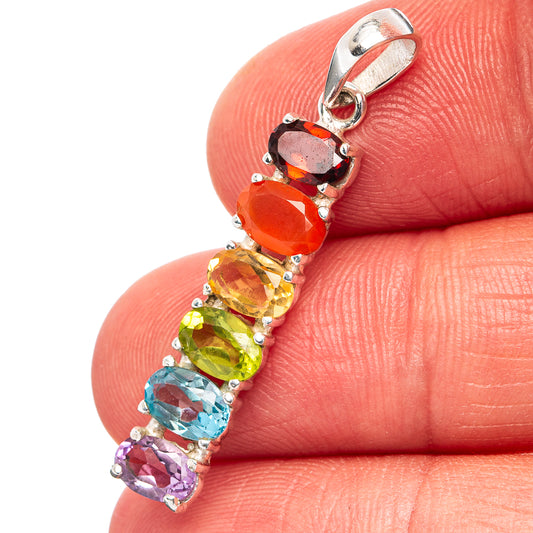 Chakra Pendant 1 3/8" (.925 Sterling Silver)