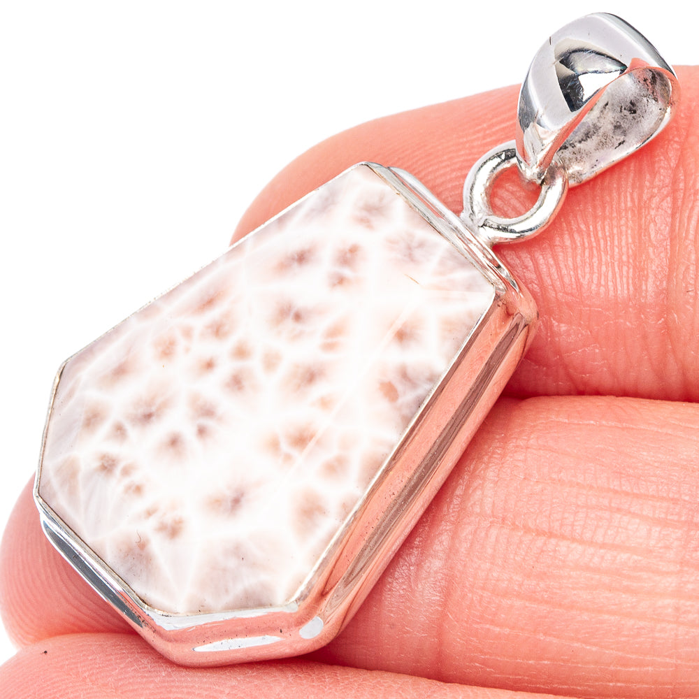 Natrolite Pendant 1 3/8" (925 Sterling Silver) P40966